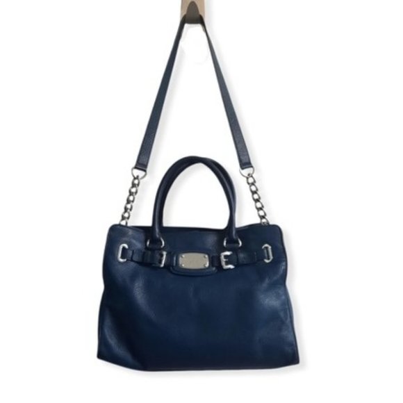 MICHAEL KORS Navy Leather Bag - Picture 3 of 11